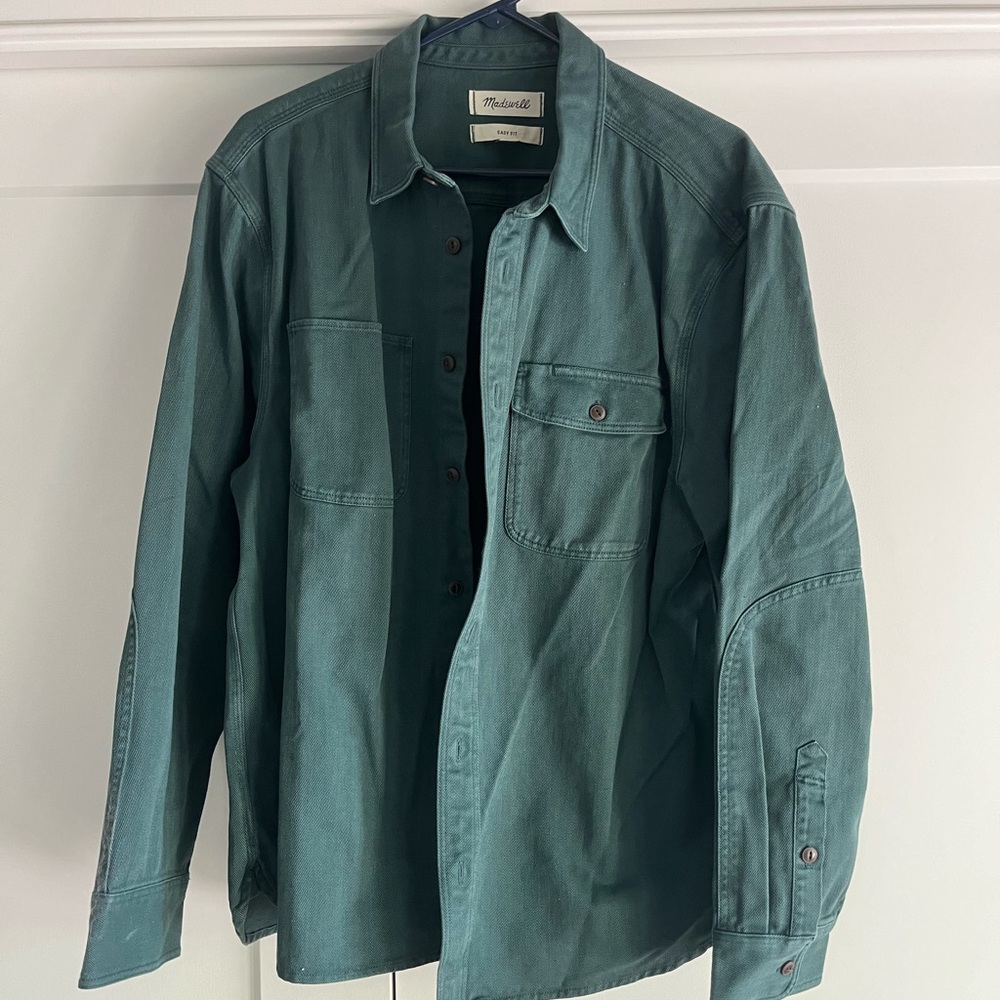 Madewell Green Denim Shirt